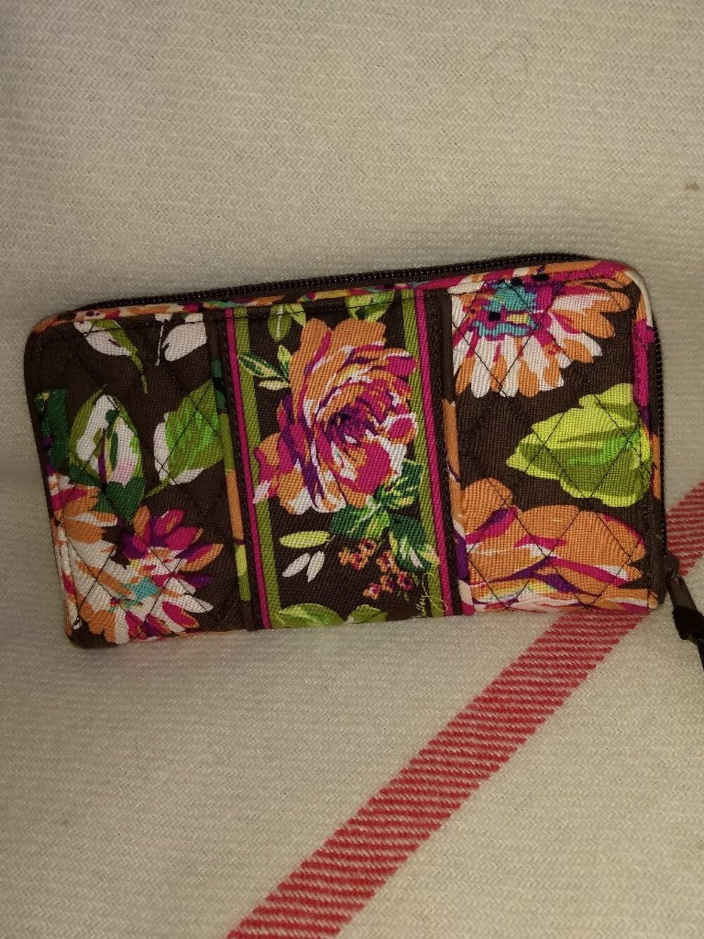 Vera Bradley English Rose Accordion Wallet